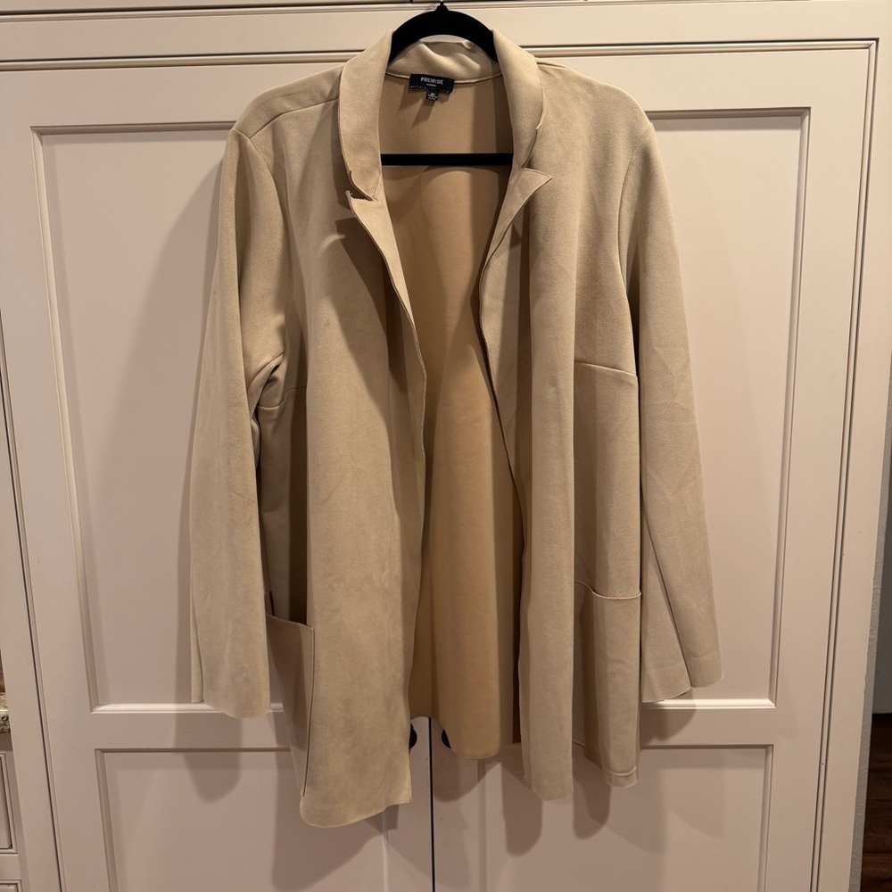 Premise Faux Suede Blazer 2X